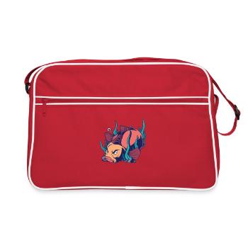 Carpe Carpe Barteln Boilie Ansitz cadeau de pêche - Sac Retro - rouge/blanc - Devant