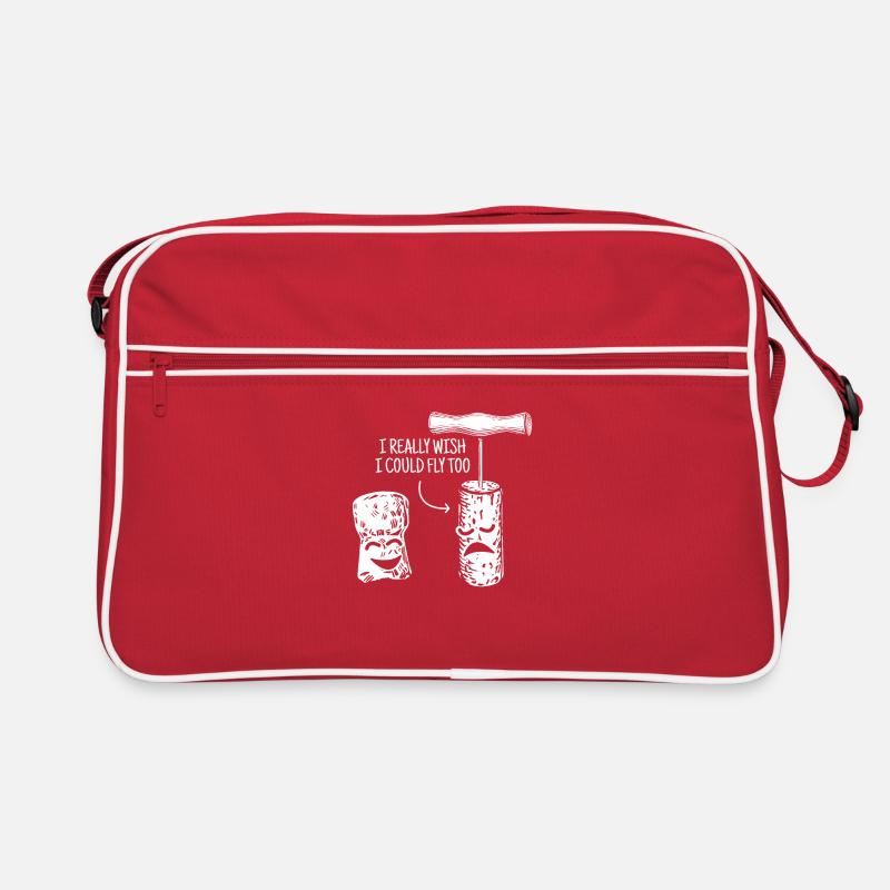 Drôle de serveur Sommelier Vin mousseux Bouchons Sac Retro