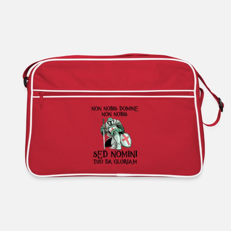 Knights Templar graphic quote Templar Knights Templar - Retro Bag - red/white