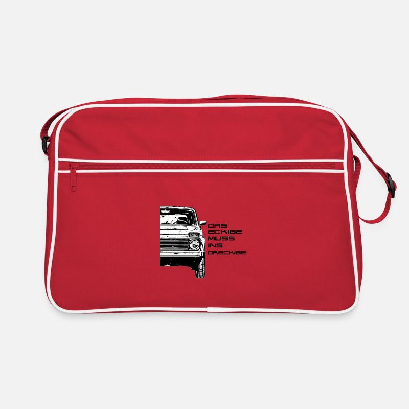 Lada Niva 4x4 Russian Legend Design Geschenkidee - Retro Tasche - Rot/Weiß