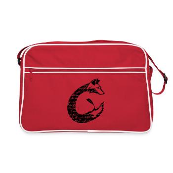 Police Fuchs silhouette en forme de C, noir - Sac Retro - rouge/blanc - Devant
