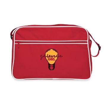 La science est pour les filles recherche femmes nerd - Sac Retro - rouge/blanc - Devant