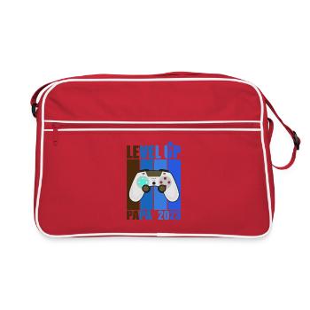 Level Up Dad 2023 Gamer Dad Gift Future Dad - Retro Bag - red/white - Front