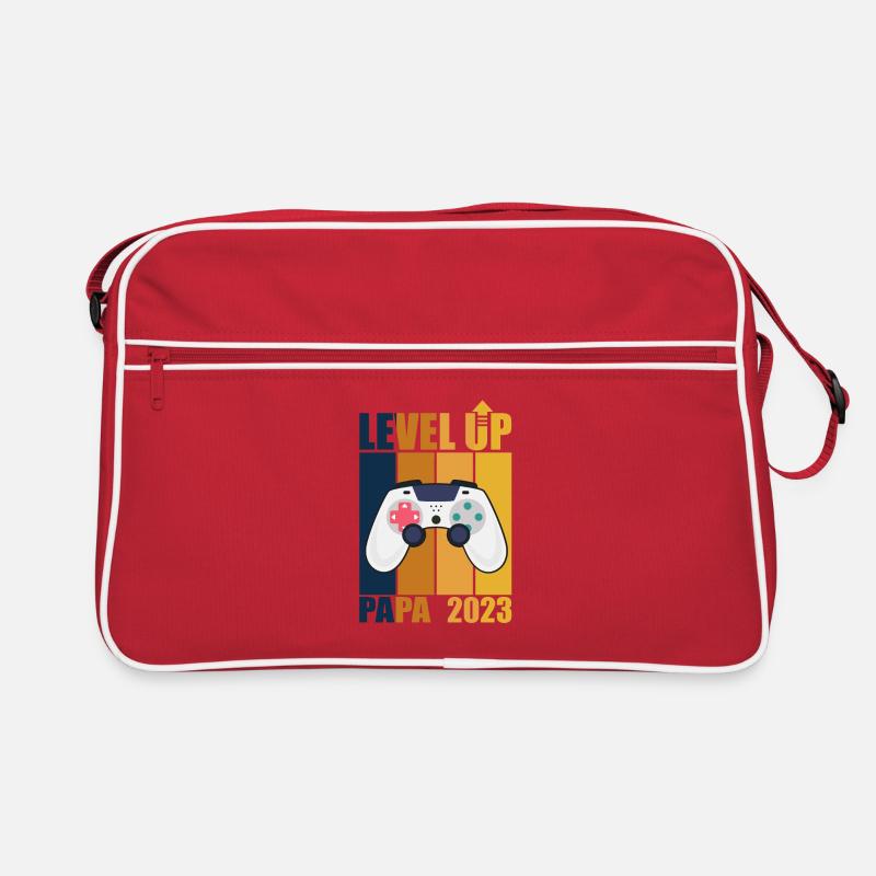 Level Up Dad 2023 Gamer Dad Geschenk Future Dad Retro Tasche