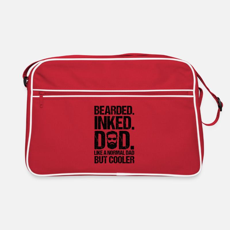 Father Tattoo Beard Papa Cool Tattooed Art Retro Bag