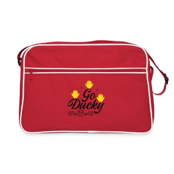 Famille des canards Canards en caoutchouc Canard de baignade Canard - Sac Retro - rouge/blanc - Devant