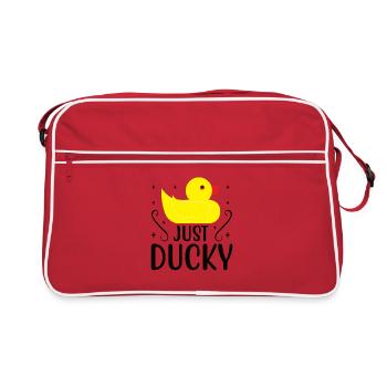 Duck family Rubber ducks Bathing duck Duck - Retro Bag - red/white - Front