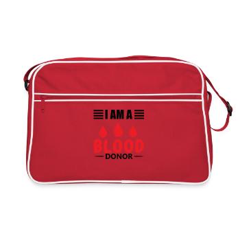 Blood donation Blood donations Blood donors - Retro Bag - red/white - Front
