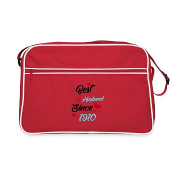 Best Husband Since 1910 Wedding - Retro Bag - red/white - Front