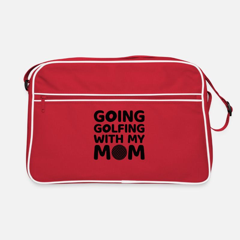 Golfspieler Golfer Golfschläger Golfen Golf Mutter Retro Tasche
