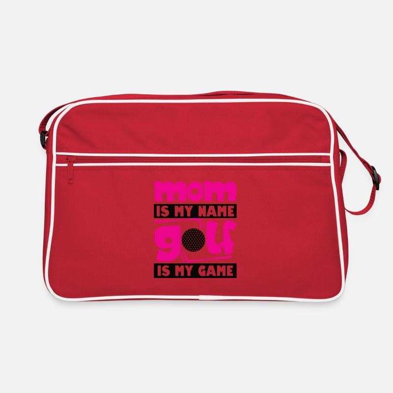 Golfspieler Golfer Golfschläger Golfen Golf Mutter Retro Tasche