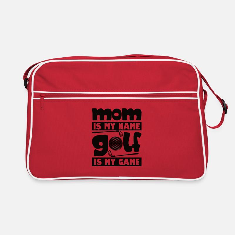 Golfspieler Golfer Golfschläger Golfen Golf Mutter Retro Tasche