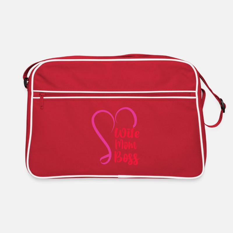 Mutter Ehefrau Boss Muttertag Beste Mama Frau Chef Retro Tasche