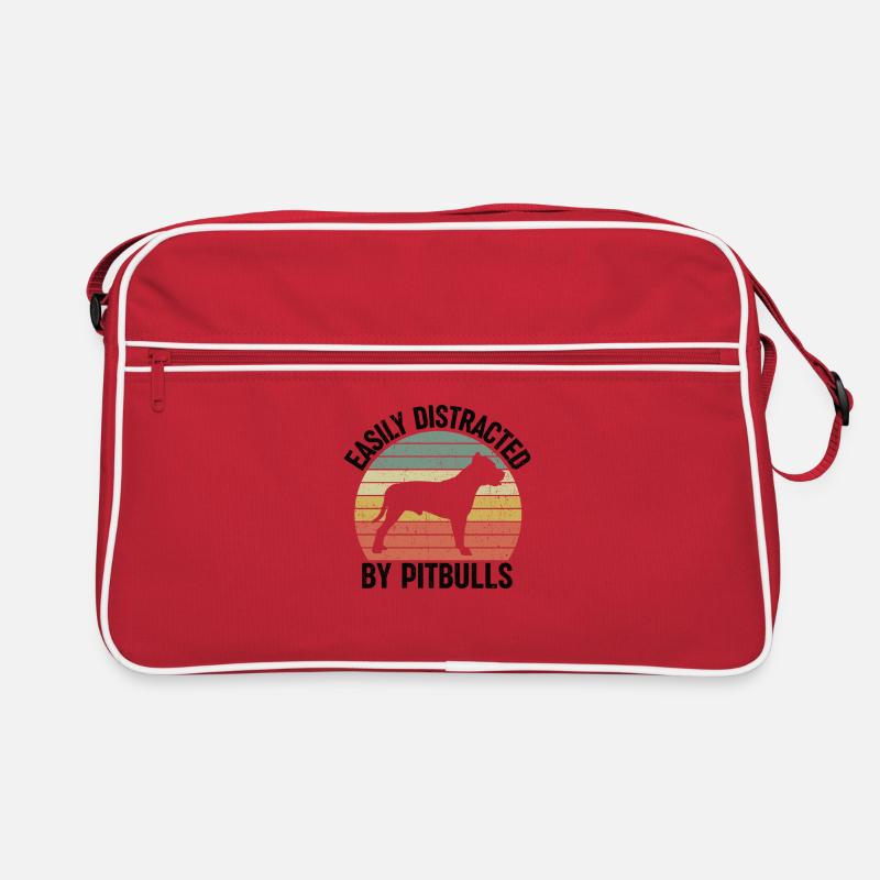 Bester Freund Pitbull Haustier Hunderasse Retro Tasche