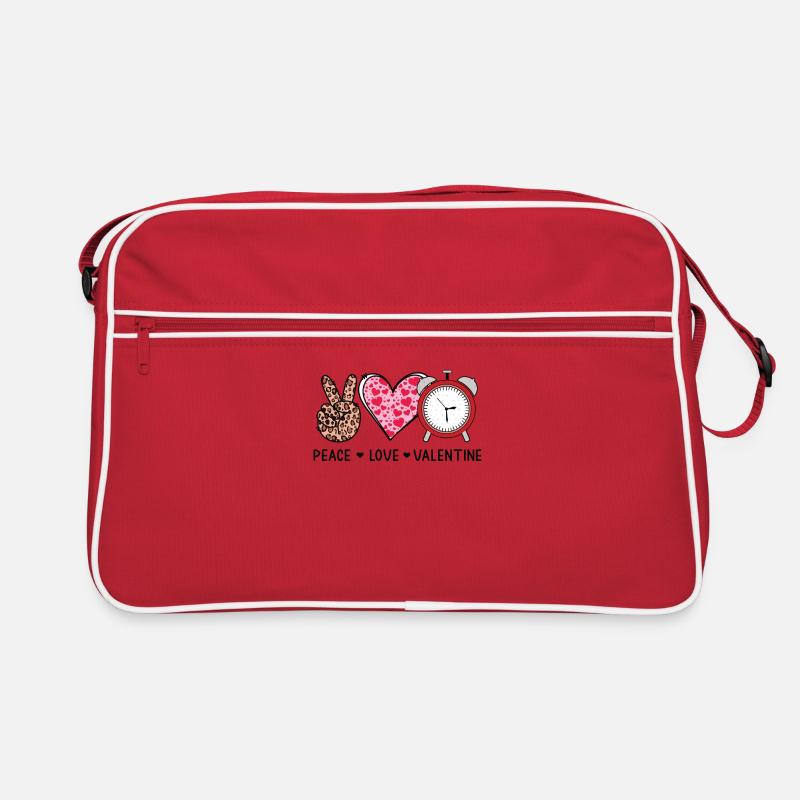 Valentine's Day - Love - Peace Retro Bag