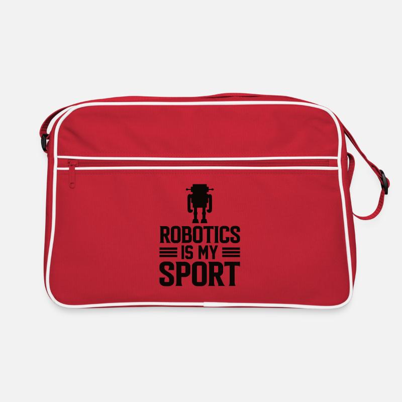 Robot Programmer Automation Technician Retro Bag
