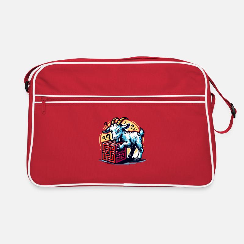 Cool goats solves puzzles Retro Bag