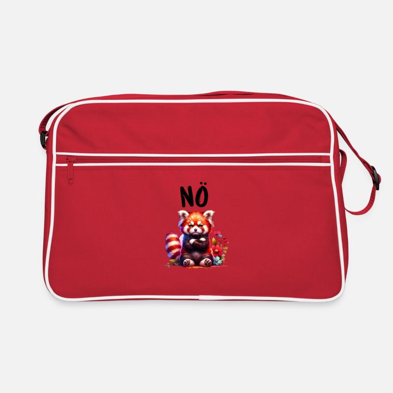 Red Panda Funny Saying Nope Fire Fox Retro Bag