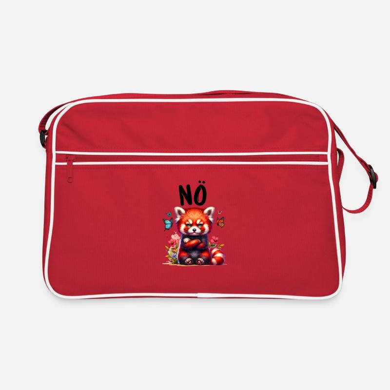 Red Panda Funny Saying Nope Fire Fox Retro Bag