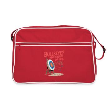 Bow Bullseye? Never heard of it - Retro Bag - red/white - Front