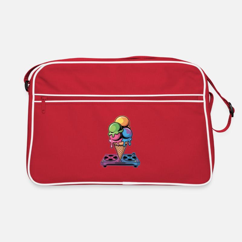 DJ Eiscreme Beats Musik Spaß Retro Tasche