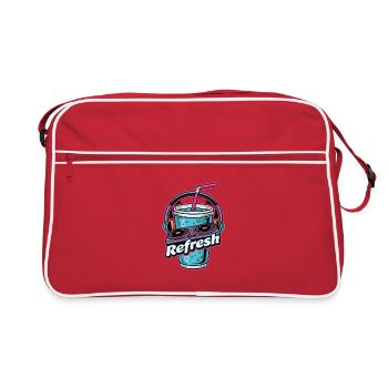 Refreshing DJ Beats for Music Lovers - Retro Bag - red/white - Front