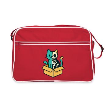 Le chat de Schrödinger - Conception physique - Sac Retro - rouge/blanc - Devant