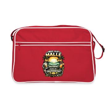 Que se passe-t-il sur Malle - Sac Retro - rouge/blanc - Devant