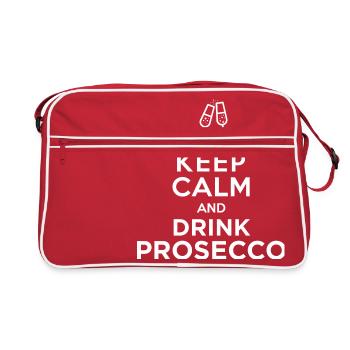 keepcalm prosecco ok - Retro Bag - red/white - Front