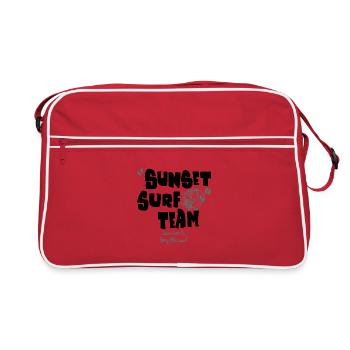 Der Sommer ist sehr angenehm - Retro Tasche - Rot/Weiß - Vorne