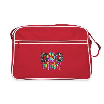 Maman de chien - Sac Retro - rouge/blanc - Devant