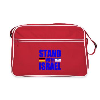 We stand with israel - Sac Retro - rouge/blanc - Devant