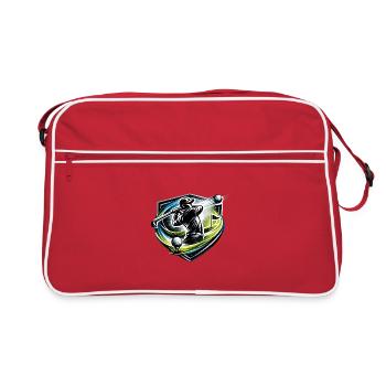 Golfschlag Shield Dynamik - Retro Tasche - Rot/Weiß - Vorne
