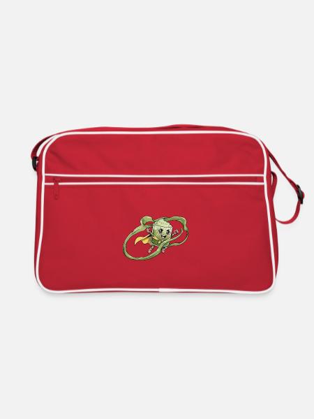  Matcha Held  - Retro Tasche - Rot/Weiß
