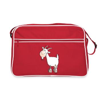 Chèvre - Capra - Caprinés - Sac Retro - rouge/blanc - Devant