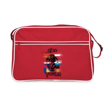 Tour de pays hors route - Sac Retro - rouge/blanc - Devant