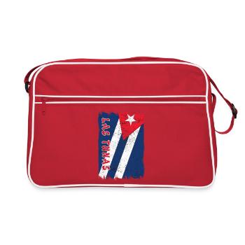 Las Tunas Cuba vintage flag - Retro Bag - red/white - Front
