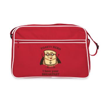 Petit déjeuner Hero Toast - Sac Retro - rouge/blanc - Devant
