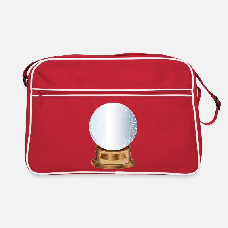 empty nostalgic snow globe to label Retro Bag
