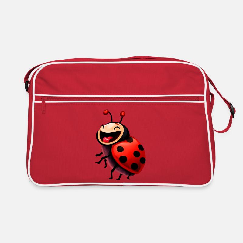 Marienkäfer - Retro Tasche - Rot/Weiß