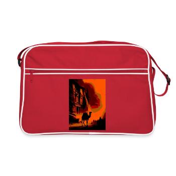 Pétra Chameau - Sac Retro - rouge/blanc - Devant