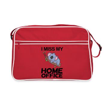 Bureau à domicile Dire drôle - Sac Retro - rouge/blanc - Devant