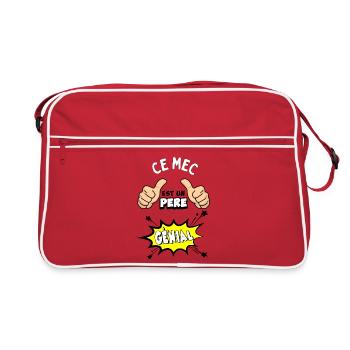 Awesome father - Retro Bag - red/white - Front