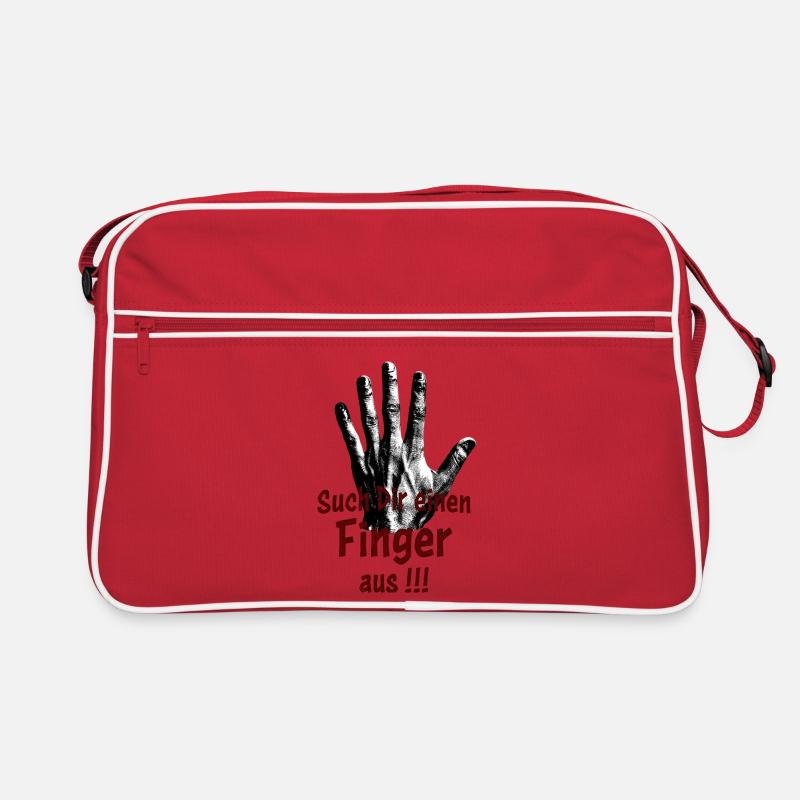 Such Dir einen Finger aus!!! Retro Tasche