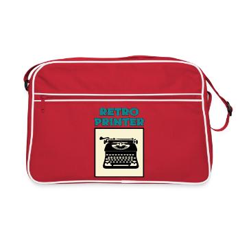 Retro printer - Retro Bag - red/white - Front
