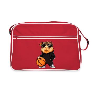 Basket-ball cochon d'Inde - Sac Retro - rouge/blanc - Devant