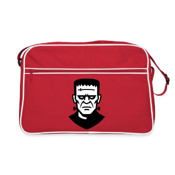 Illustration de monstre d’horreur vintage - Sac Retro - rouge/blanc - Devant