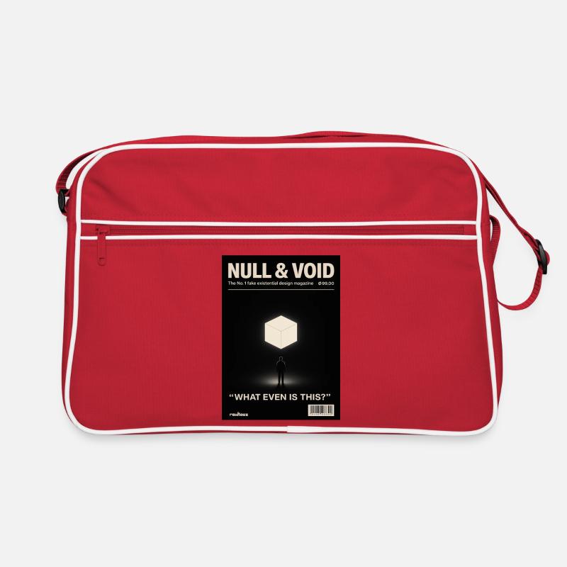 Existenz Würfel Null Leere was ist das überhaupt  Retro Tasche