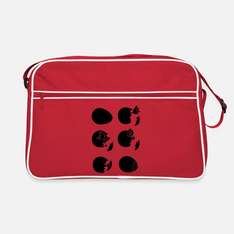 Discovering the world or not (black) Retro Bag