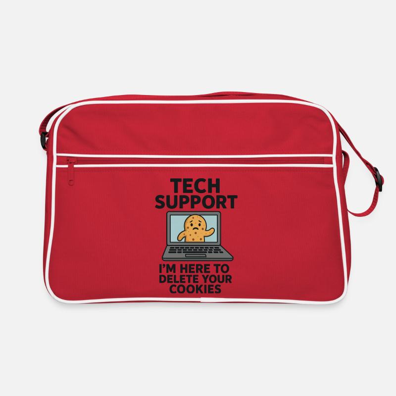 Tech Support I'm Here To Delete Your Cookies Retro Tasche